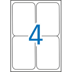 Apli multietiketter 99,1x139mm hvid