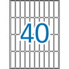 Apli 13 x 50 mm etiketter hvid