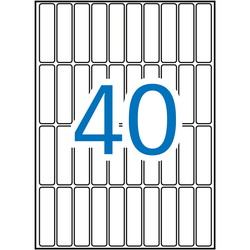 Apli 13 x 50 mm etiketter hvid
