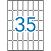 Apli 19 x 40 mm etiketter hvid