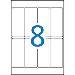 Apli 36 x 82 mm etiketter hvid