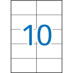 Apli 40 x 75 mm etiketter hvid