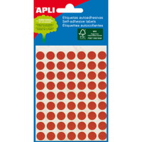 Apli etiketter Ø8mm rød 288stk