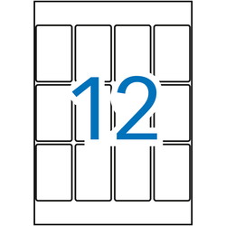 Apli etiketark 34x53mm hvid