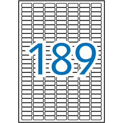 Apli 25,4 x 10 mm uigennemsigtige etiketter