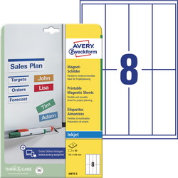 Avery J8875-5 50x140mm magnetpapir
