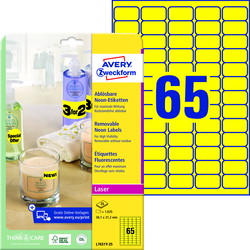 Avery aftagelige etiketter