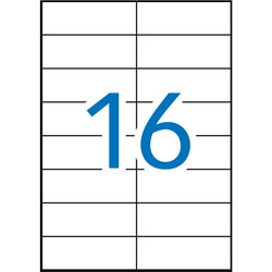 Apli 105 x 37 mm 1600 etiketter rød