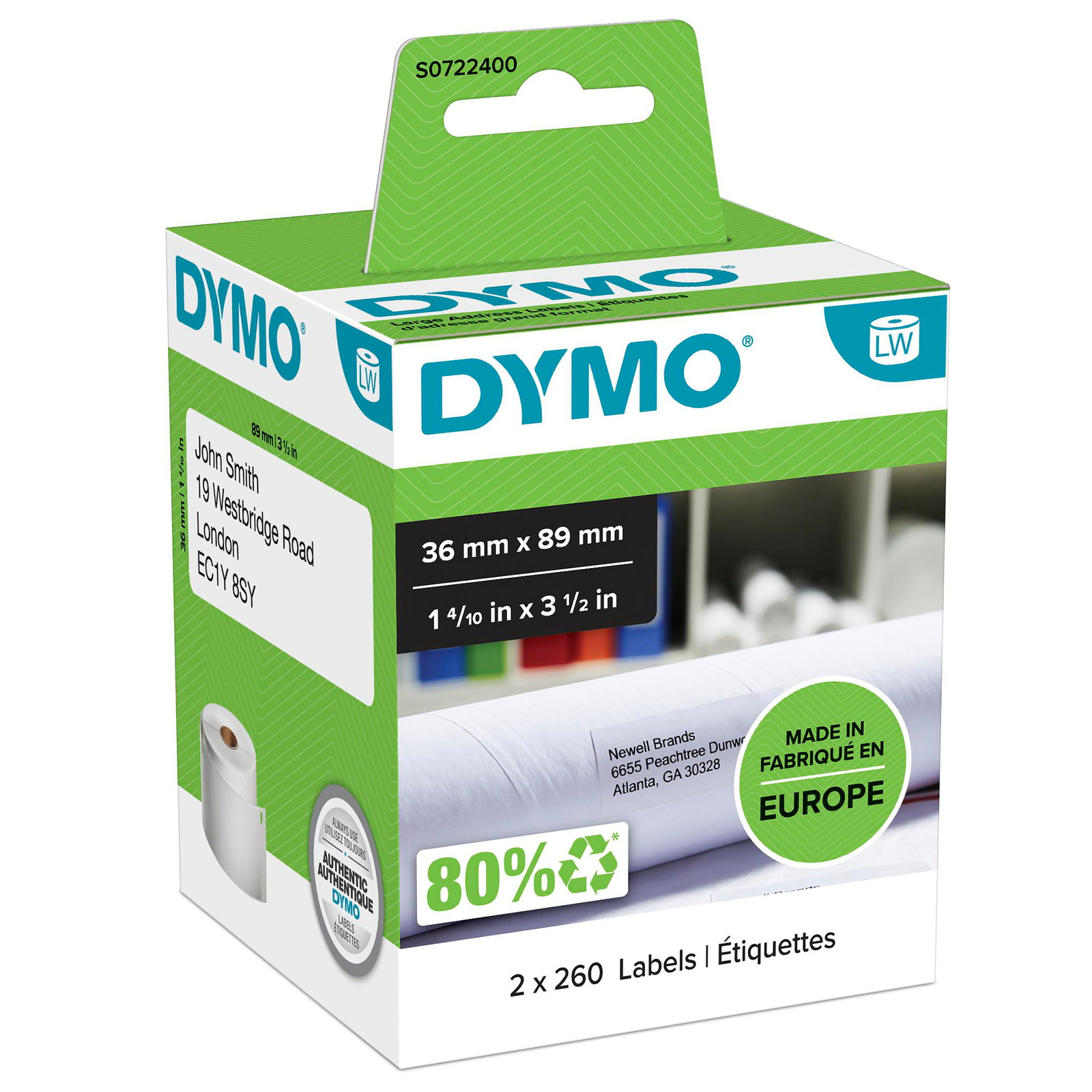 Etiketter Dymo adr. 99012 - Daarbak Redoffice A/S