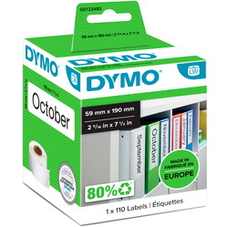 Dymo LabelWriter brevordner etiketter 59x190mm