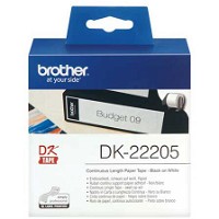 Brother DK22205 papiretiketter 62mmx30,48m hvid