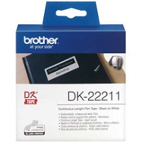 Brother DK22211 plastetiket 29mmx15m hvid