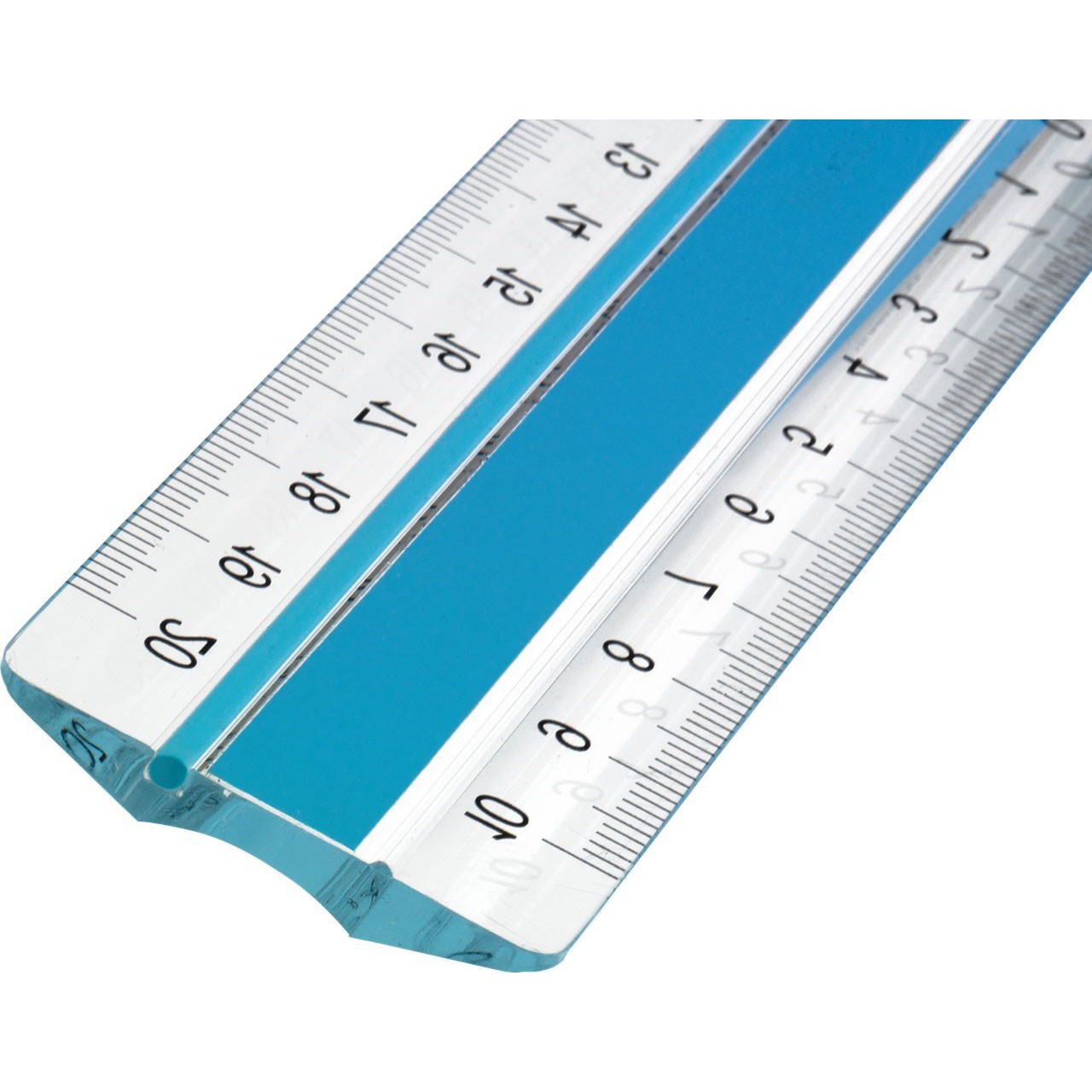 Linex Super S 20 cm lineal i blå
