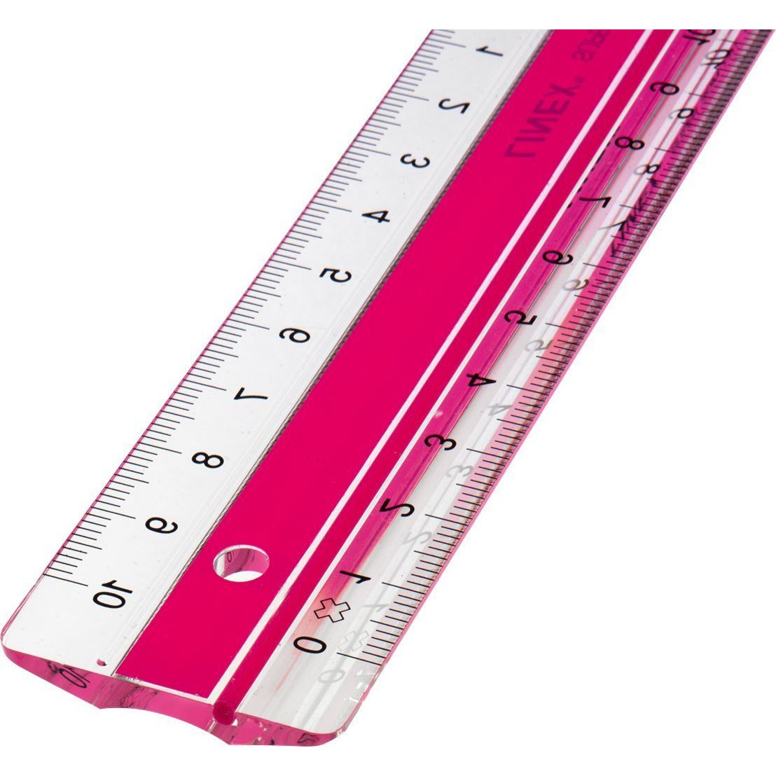 Linex Super S 20 cm lineal i pink