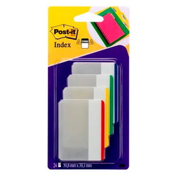 Post-it indexfaner 50,8x38mm 4 stk