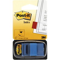 Post-it indexfaner 25x43mm blå