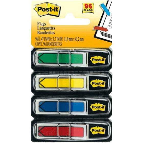 Post-it indexpile i 3 farver