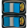 Post-it indexfaner 25x43mm blå 2 stk
