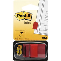 Post-it indexfaner 25x43mm rød