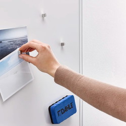 Dahle kubus magneter sølv 4stk