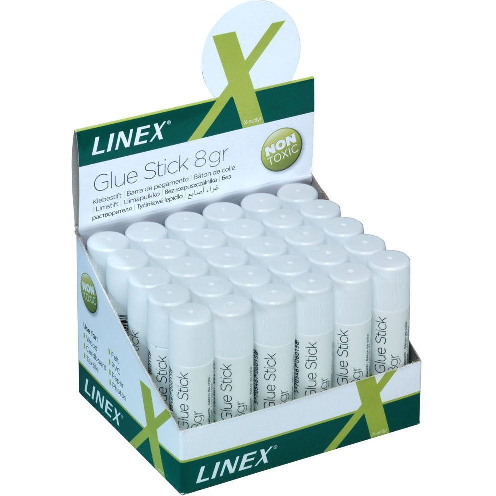 Linex 8 g limstifter i borddisplay