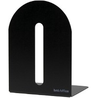 BNT bogstøtte i sort metal med en højde på 15 cm