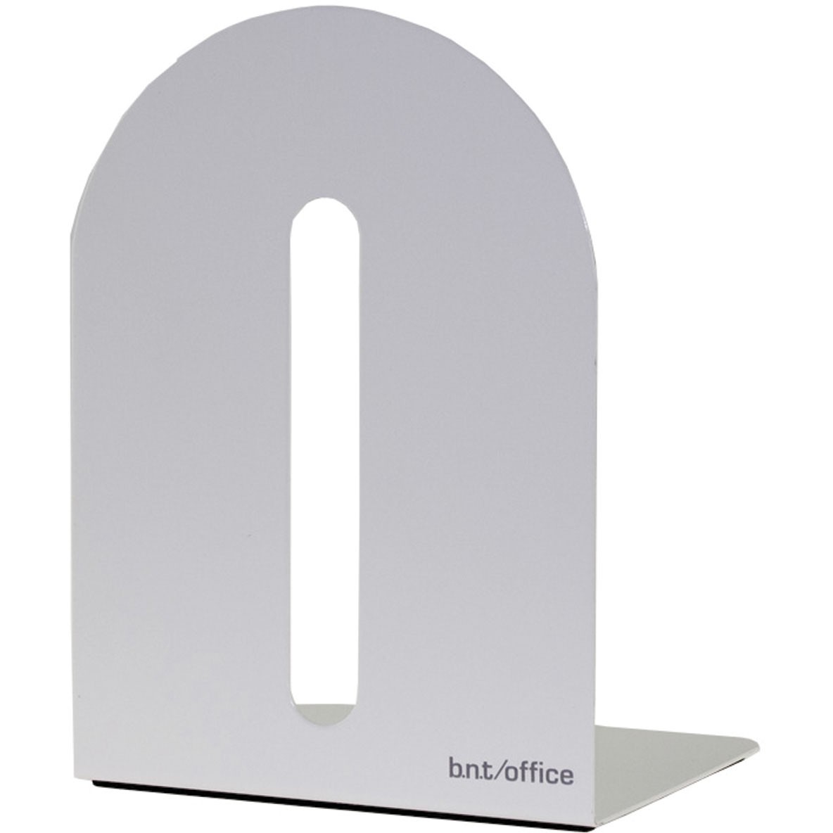 BNT bogstøtte i hvidt metal med en højde på 20 cm