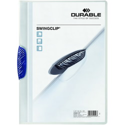 Durable SWINGCLIP klemmappe A4 30 ark mørkeblå