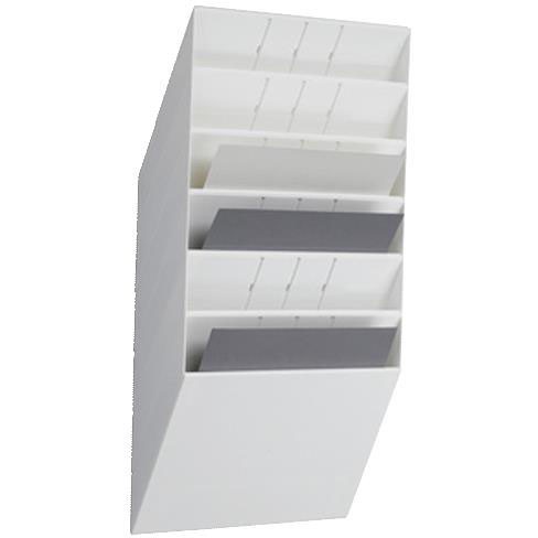 Durable FLEXIBOXX bakkesystem med 6 tværformat rum i farven hvid
