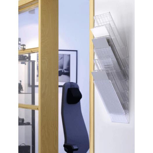 Durable FLEXIBOXX bakkesystem med 6 højformat rum i transparent farve