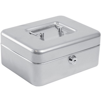 BNT pengekasse af størrelsen medium med 6 møntrum i farven sølv