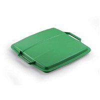 Durable låg til affaldsspand Durabin 90 L i farven grøn