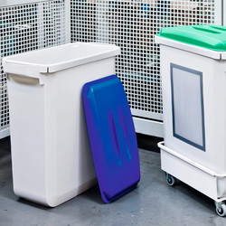 Durable låg til affaldsspand Durabin 60 L i farven hvid