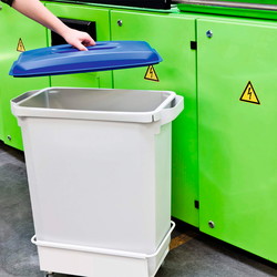 Durable låg til affaldsspand Durabin 60 L i farven hvid