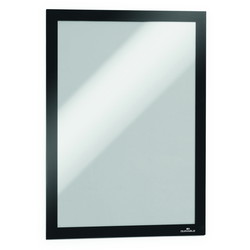 Durable Duraframe selvklæbende magnetramme A4 sort 2stk