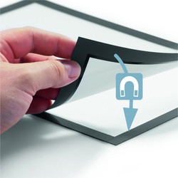 Durable Duraframe selvklæbende magnetramme A4 sort 2stk