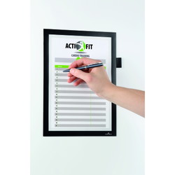Durable Duraframe Note magnetramme A4 sort