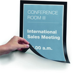 Durable Duraframe Magnetic magnetlomme A4 sort 5stk