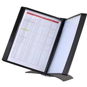 BNT EASYMOUNT registersystem bordmodel til 10 lommer i A4 sort