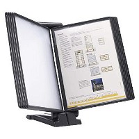 BNT Quickfind registersystem bordmodel til 10 lommer i A4 i farven antracit