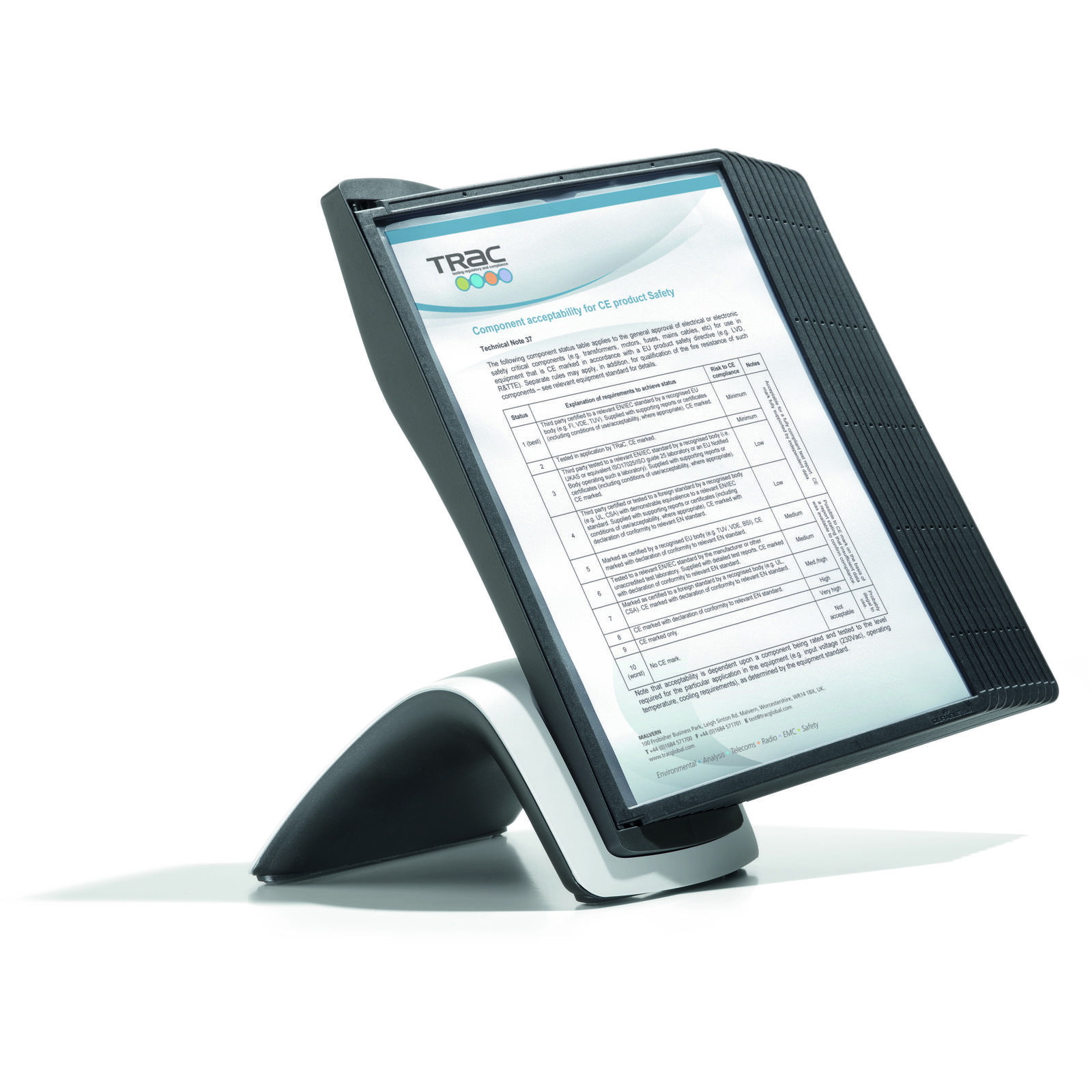 Durable SHERPA STYLE TABLE 10 registersystem bordmodel A4 10 lommer sort