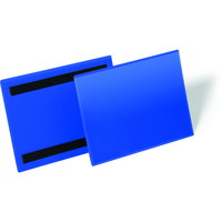 Durable magnetlomme tværformat i A5 med blå baggrund