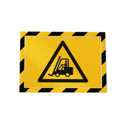 Durable Duraframe Security magnetramme i A4 vandret i farverne gul og sort
