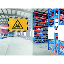 Durable Duraframe Security magnetramme i A4 vandret i farverne gul og sort