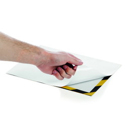 Durable Duraframe Security magnetramme i A4 vandret i farverne gul og sort