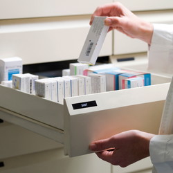 Dymo D1 45021 tape 12mm hvid/sort