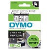 Dymo D1 40913 tape 9mm sort/hvid