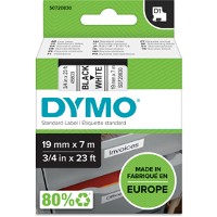 Dymo D1 45803 tape 19mm sort/hvid