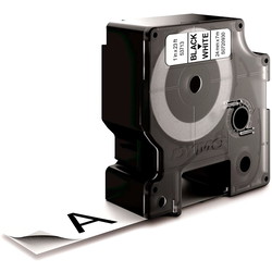 Dymo D1 53713 tape 24mm sort/hvid