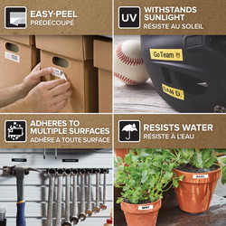 Dymo D1 53713 tape 24mm sort/hvid